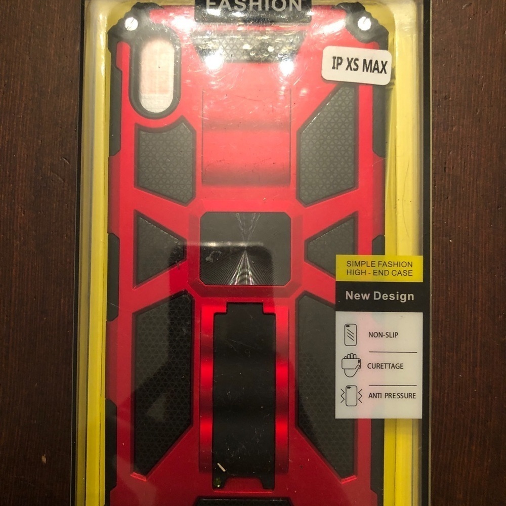 Iphone XS Max Red/Black Phone Case. NEW